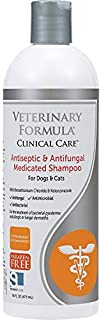 Veterinary Formula Clinical Care Antiseptic and Antifungal Shampoo for Dogs and Cats, 16 oz  Medicated Shampoo to Relieve, Heal and Soothe Fungal and Bacterial Skin Infections
