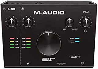 M-Audio AIR 192|4  2-In/2-Out USB Audio Interface with Recording Software from ProTools & Ableton Live, Plus Studio-Grade FX & Virtual Instruments