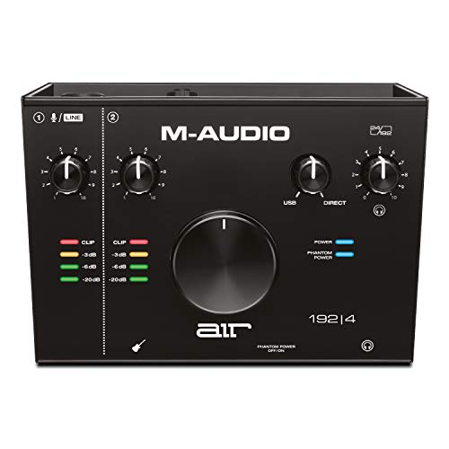 M-Audio AIR 192|4  2-In/2-Out USB Audio Interface with Recording Software from ProTools & Ableton Live, Plus Studio-Grade FX & Virtual Instruments