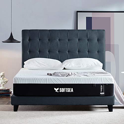 SOFTSEA 12 Inch Gel Memory Foam Mattress in a Box, Plush Firm, CertiPUR-us Certified Full Mattresses