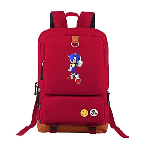 The Hedgehog Sonic Backpack Carry On Backpacking Student Laptop Bag For Children/Student/Adults