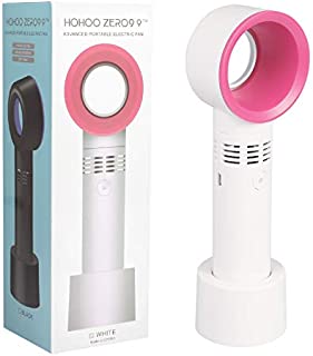 Fenshine Portable USB Rechargeable Mini Fan Eyelash Fan Dryer Bladeless Handheld Fan for Eyelash Extension, Air Conditioning Blower for Essential Eyelash Extension Supplies (White)