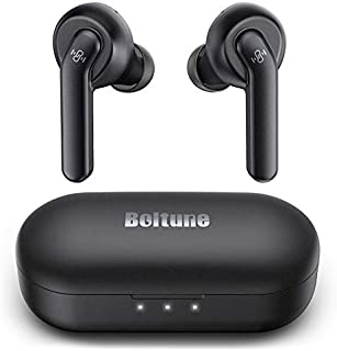 Wireless Earbuds Active Noise Cancelling, Boltune Bluetooth Earbuds with 4 Mics Noise Reduction, Enhanced Deep Bass, IPX8 Waterproof, 30Hrs ANC Earbuds, USB-C Quick Charging Case, Smart Touch Control