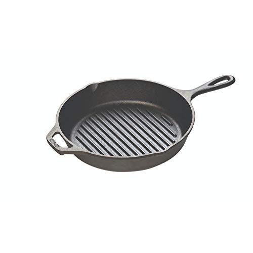 Lodge Cast Iron Grill Pan, 10.25-inch