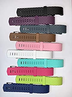 Bands Replacements for Fitbit Charge 2  Pack of 10 Colorful & Flexible Fitness Bracelets  Fitbit Tracker Bands  Comfortable & Soft Band Touch Bracelets  Eco-friendly Material Bright& Vivid Colors