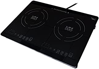 True Induction Mini Duo MD-2B Portable Counter Inset Double Burner Induction Cooktop, 120V, Black