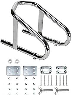 Extreme Max 5001.5763 Deluxe Chrome Motorcycle Wheel Chock - 5.5