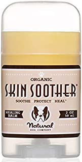 Natural Dog Company Skin Soother, All Natural Healing Balm for Dogs, Relieves Dry, Itchy Skin, Treats Skin Irritations, Wounds, Hot Spots, Dermatitis, 2oz Stick, 1 Count, Packaging May Vary