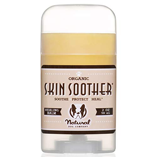 Natural Dog Company Skin Soother, All Natural Healing Balm for Dogs, Relieves Dry, Itchy Skin, Treats Skin Irritations, Wounds, Hot Spots, Dermatitis, 2oz Stick, 1 Count, Packaging May Vary