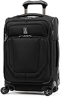 Travelpro Crew Versapack-Softside Expandable Spinner Wheel Luggage, Jet Black, Carry-On 20-Inch