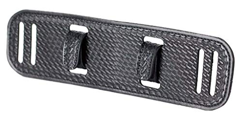 BackUpBrace Duty Belt Back Support (Basket Weave Leather) - For Use With Police Utility Belt - Reduce Strain, Pressure and Pain While Supporting Your Lower Back - Designed for Men & Women