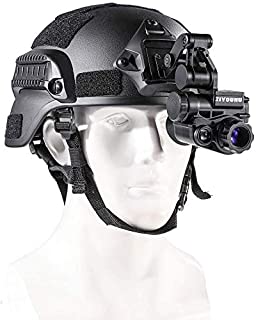 Gexmil Digital Night Vision Monocular with Helmet Mount, HD Infrared Digital Night Vision Goggles Rifle Scopefor Hunting Forest Observe Wildlife Secenery