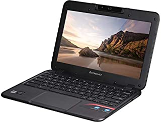 Lenovo N21, 11.6 inches, HD, 16GB, SD Chromebook Intel Celeron N2840, 4GB - Black (Renewed)