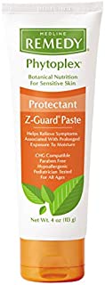 Medline Remedy Phytoplex Z-Guard Skin Protectant Paste with Zinc Oxide, Diaper Rash Cream, 4 Ounce, 12 Count