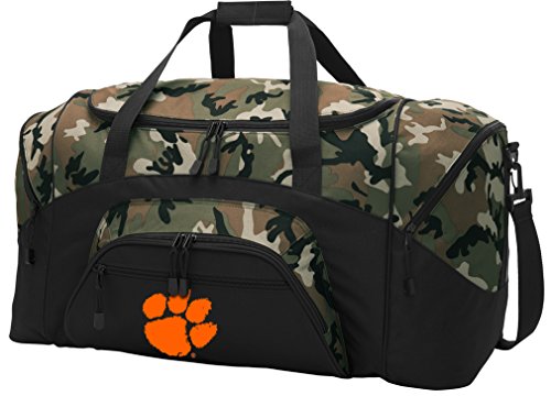 Broad Bay Large Clemson Tigers Duffel Bag CAMO Clemson University Suitcase Duffle Luggage Gift Idea for Men Man Him!