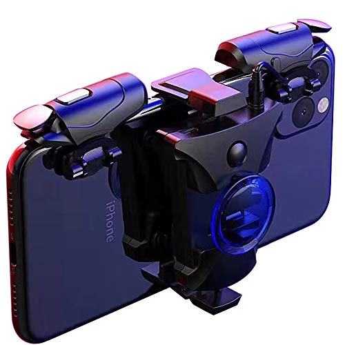 PUBG Mobile Controller, 16 Shots per Second Auto High Frequency Click Mobile Gaming Controllers for PUBG/Fortnite/Rules of Survival Gaming Grip and Gaming Joysticks for Android iOS Phone