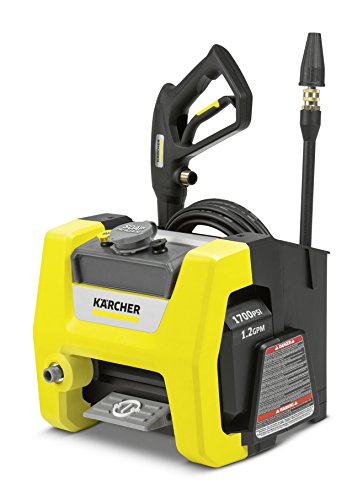 Karcher K1700 Cube Electric Power Pressure Washer 1700 PSI TruPressure, 3-Year Warranty, Turbo Nozzle Included