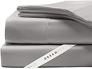 DreamFit Degree 4 Egyptian Cotton Split California King Sheet Set, Gray