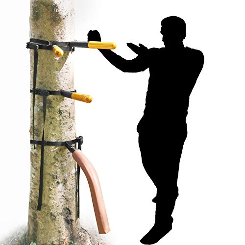 SYNTECSO Portable Wing Chun Dummy, Detachable Wooden Wing Chun Dummy Attached to Tree Or Pillar