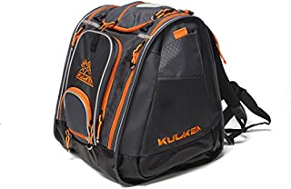 KULKEA Boot Trekker - Ski Boot Backpack, Grey/Black/Orange