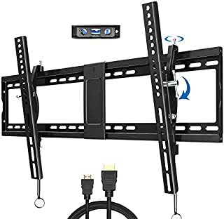 JUSTSTONE Tilt TV Wall Mount Bracket for 40-90 Inches LED, Plasma Flat Screen Curved TVs, TV Mount with VESA 800x400mm, Fits 16