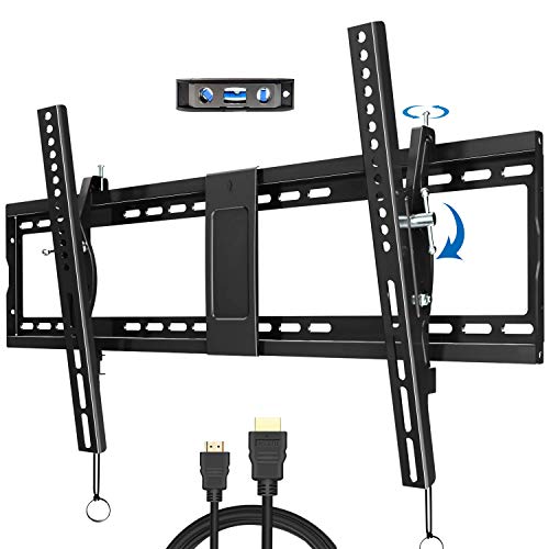 JUSTSTONE Tilt TV Wall Mount Bracket for 40-90 Inches LED, Plasma Flat Screen Curved TVs, TV Mount with VESA 800x400mm, Fits 16