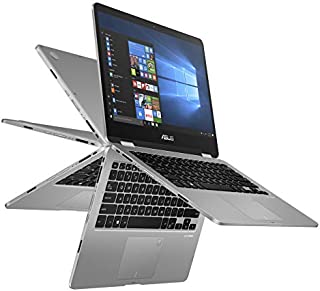 ASUS Vivobook Flip 14 Thin and Light 2-in-1 Laptop, 14 HD Touchscreen, Intel Quad-Core Pentium N5000 Processor, 4GB DDR4, 128GB eMMC Storage, Windows 10, TP401MA-AB21T