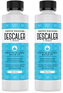 Descaler (2 Pack, 2 Uses Per Bottle) - Made in the USA - Universal Descaling Solution for Keurig, Nespresso, Delonghi and All Single Use Coffee and Espresso Machines