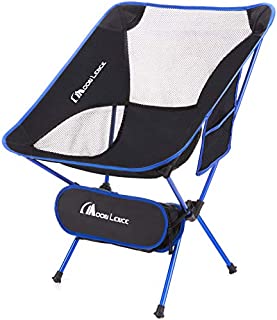 MOON LENCE Outdoor Ultralight Portable Folding Chairs with Carry Bag Heavy Duty 242lbs Capacity Camping Folding Chairs Beach Chairs