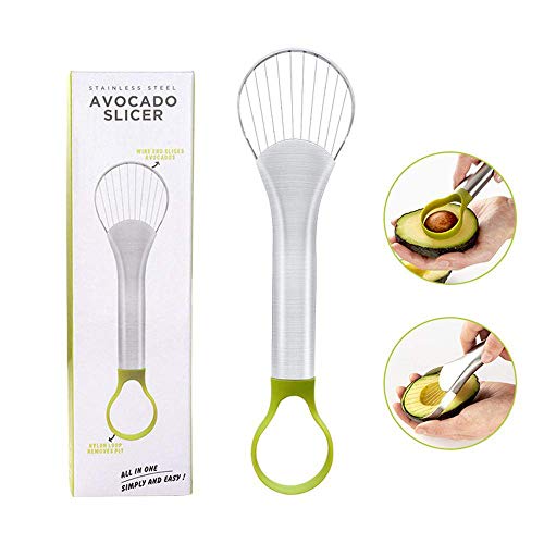 Multifunctional 2 in 1 Avocado Cutter Slicer Peeler Scoop Slices Kitchen Tool