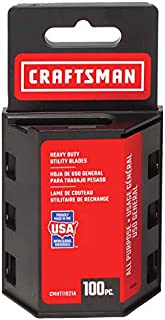 CRAFTSMAN Utility Knife Blades, 100 Pack (CMHT11921A)