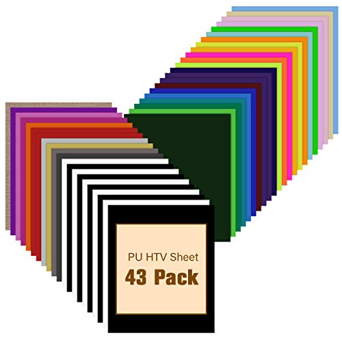 HTV Heat Transfer Vinyl Bundle - 43 Pack 12