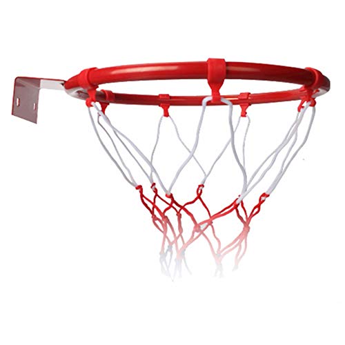 æ Basketball Goal Hoop, Basketball Rim Goal Wall Mounted Basketball Hoop Hanging Basketball Hoop Sports Netting Kids Basketball Training for Indoor Outdoor Dia.25cm