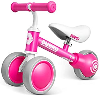 AyeKu Baby Balance Bike, Bikes for Toddlers Age 12-24 Months, Best Gifts for Girls Boys to Scoot Around with Comfortable Adjustable seat in 3 Wheels