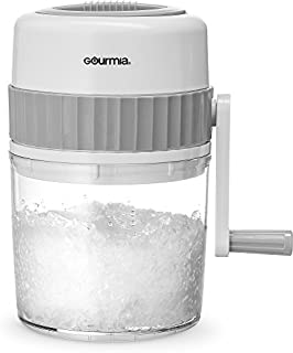 Gourmia GIC9635 Ice Shaver  Manual Hand Crank Operated Ice Breaker with Stainless Steel Blades for Fast Crushing  BPA Free