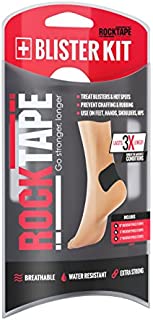 RockTape Blister Prevention and Treatment Kit for Blisters, Hot-Spots, and Chafing, Black
