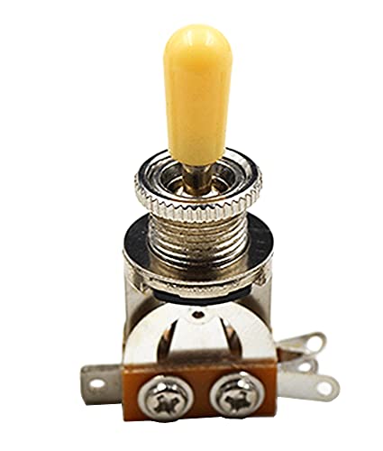 AYUBOUSAGibon Les Paul Guitar Toggle Switch 3-way Pickup Selector for Electric Guitar, Cream Tip