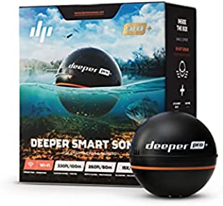 Deeper PRO+ Smart Sonar Castable and Portable WiFi Fish Finder with Gps for Kayaks and Boats on Shore Ice Fishing Fish Finder