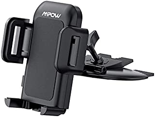 Mpow 051 Car Phone Mount, CD Slot Car Phone Holder, Car Mount with Three-Side Grips and One-Touch Design Compatible iPhone 12/12Mini/12Pro/12Pro Max/11 Series/XR/X/8/8Plus, Galaxy S10/20 Series/S9/S9+