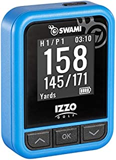 Izzo Swami Kiss Golf GPS Rangefinder - Handheld Golf GPS rangefinder, Distance Measurement Device - Blue