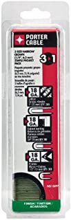 PORTER-CABLE NS18Pp 18 Gauge Narrow Crown Staple Project Pack, 900 Count, Various Sizes