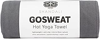Hot Yoga Towel - Suede - 100% Microfiber, Super Absorbent, Bikram Yoga Mat Towel - Exercise, Fitness, Pilates, and Yoga Gear - Gray 26.5