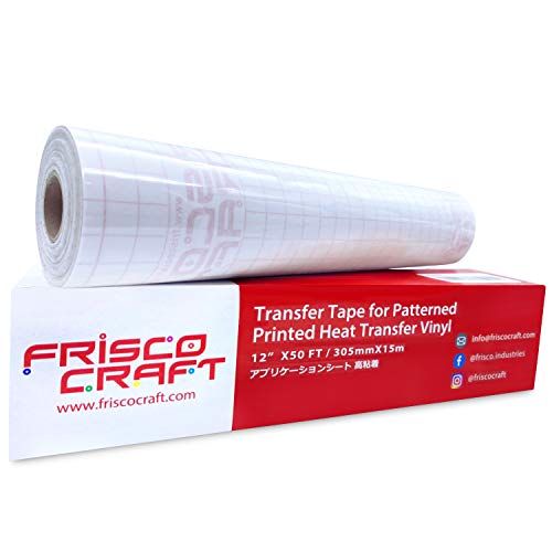 Frisco Craft Transfer Tape for Heat Transfer Vinyl - Iron On Transfer Paper - Heat Transfer Paper, Clear Transfer Tape for Printable HTV (12