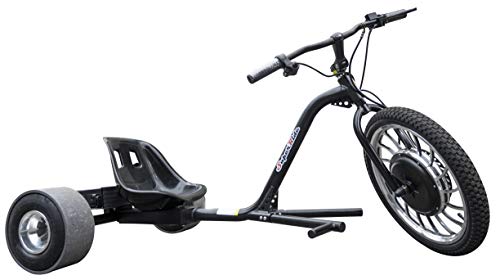 Superride 1000Watts Electric Drift Trike | Brush-Less Motor, High Carbon Steel Frame, Front Hydraulic Brake & Tubeless Tires (Black)