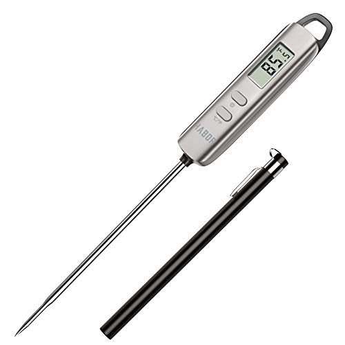 Habor 022 Meat Thermometer, Instant Read Thermometer Digital Cooking Thermometer, Candy Thermometer with Super Long Probe for Kitchen BBQ Grill Smoker Meat Oil Milk Yogurt Temperature