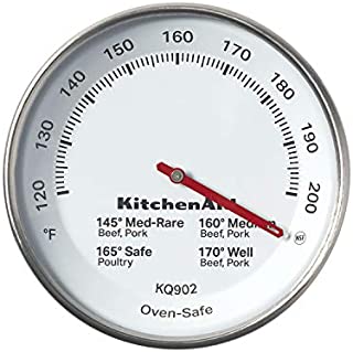 KitchenAid Leave-in Meat Thermometer, TEMPERATURE RANGE: 120F to 200F, Black