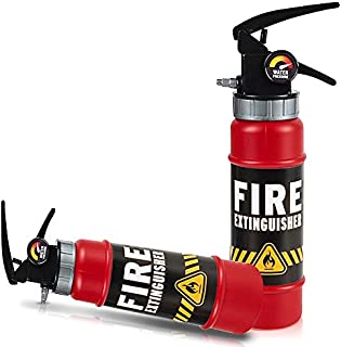 ArtCreativity Fire Extinguisher Squirter Toy - Pack of 2 - 9 Inch Water Extinguisher with Realistic Design - Fun Outdoor Summer Toy for Boys and Girls - Great Fireman Toy for Kids, Novelty Gag Gift