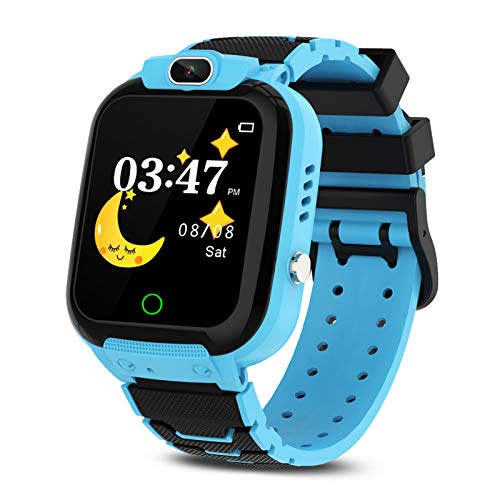 CMKJ Kids Smartwatch with 7 Games, Waterproof Watch for Children with MP3 & MP4 Player, Touchscreen Gaming Watch Gift for 2-13 Years Old Girls and Boys, with 2GB Memory Card & Screen Protector