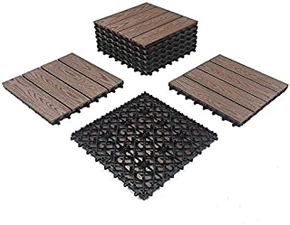 RevTime Easy DIY Wood-Plastic Deck Tiles 12