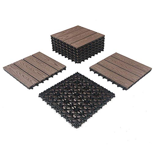 RevTime Easy DIY Wood-Plastic Deck Tiles 12